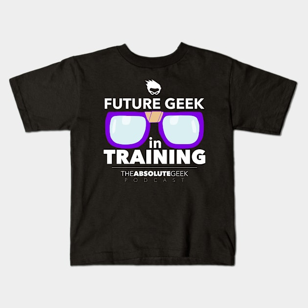 Future Geek in Training Kids - Dark Kids T-Shirt by Absolute Geek Podcast